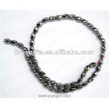 5x8MM Loose Magnetic Hematite 6Faced Twist Beads 16 &quot;